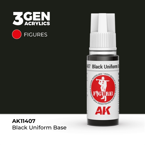 AK11407 Sort uniform base – Figurer, 17ml